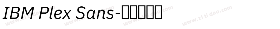 IBM Plex Sans字体转换